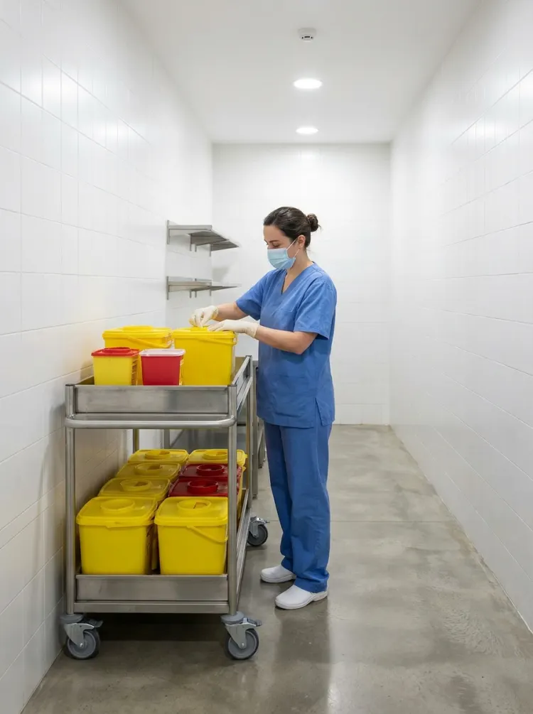 Contenitori rigidi per rifiuti sanitari a rischio infettivo